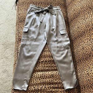 Ramy Brook Size S Gunmetal Cargo Slacks